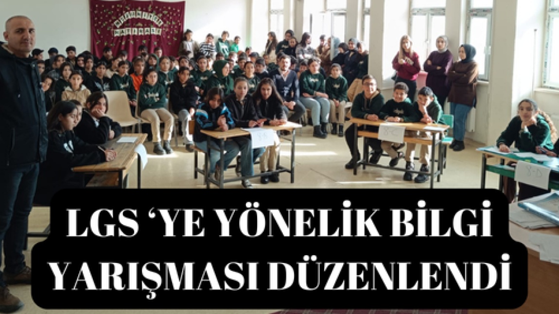 Okulumuzda  8.Sınıflar Arası Bilgi Yarışması Düzenledi.