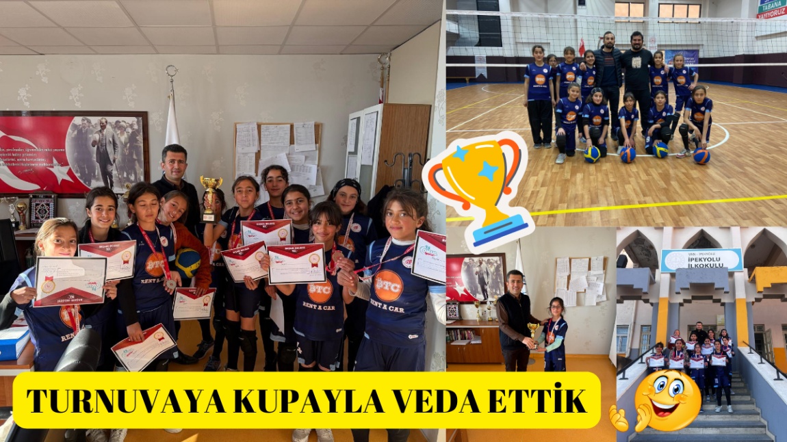 OKUL SPORLARI KIZ VOLEYBOL TURNUVASI' nı  dördüncülük ile bitirdik.